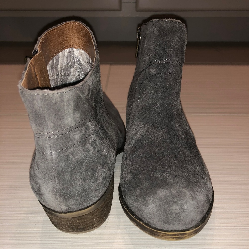 Size 8 Lucky Brand Suede Booties